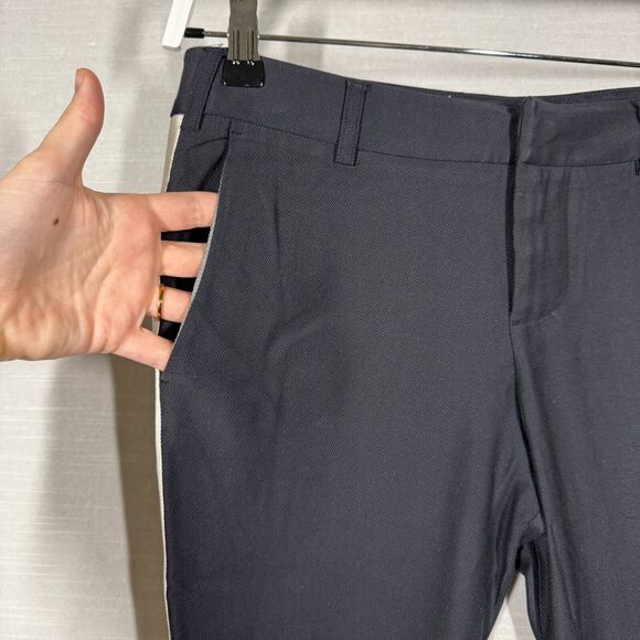 Zadig & Voltare Pants Womens 36 Black White Stripe Tuxedo Casual Office Dress - Picture 4 of 14